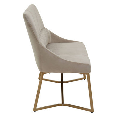Mink Velvet Bench | Vieste