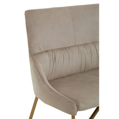 Mink Velvet Bench | Vieste
