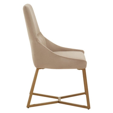 Mink Velvet Dining Chair | Vieste