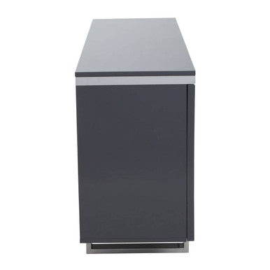 Four Door Grey Gloss Finish Sideboard | Genoa