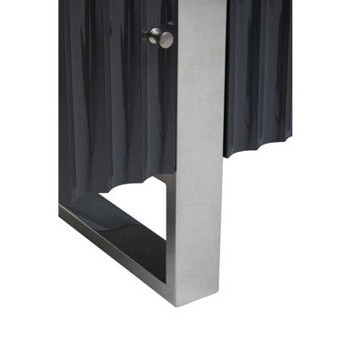 Grey Gloss Finish Media Unit | Genoa