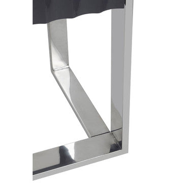 Grey and Stainless Steel Shelf Unit | Genoa