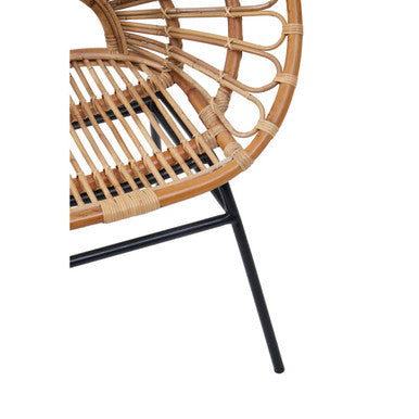 Natural Rattan Flared Back Chair | Java