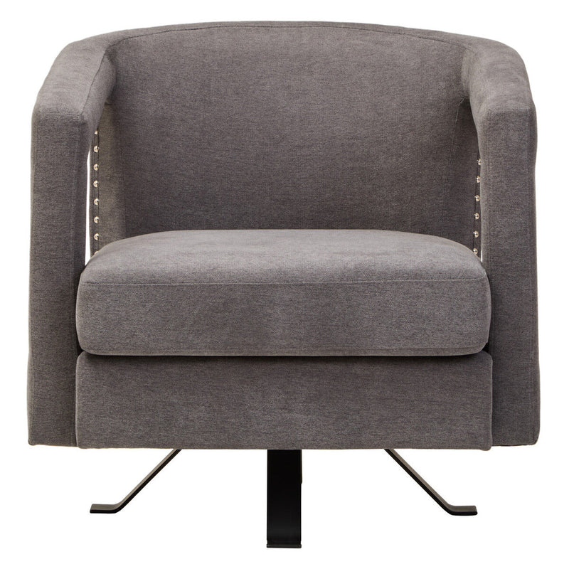 Ash Velvet Swivel Chair | Hestia