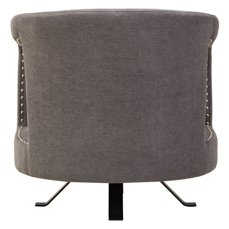 Ash Velvet Swivel Chair | Hestia