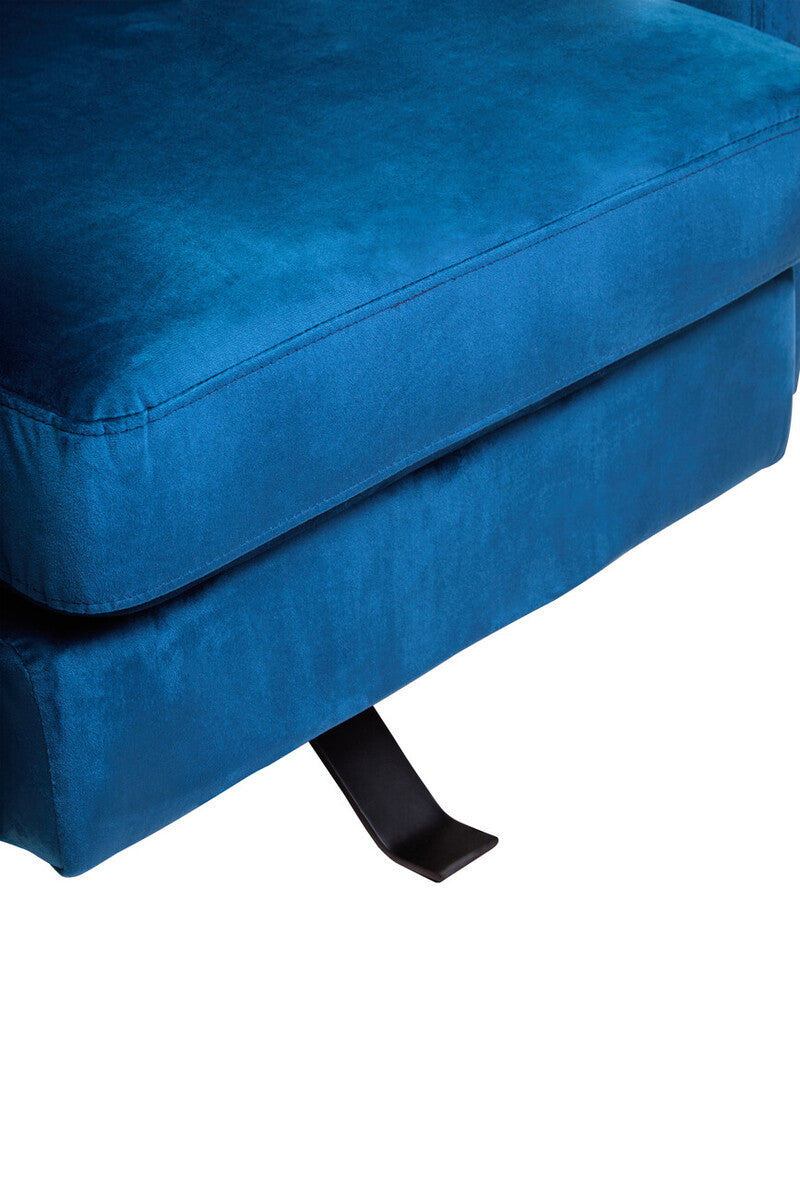 Blue Velvet Swivel Chair | Hestia