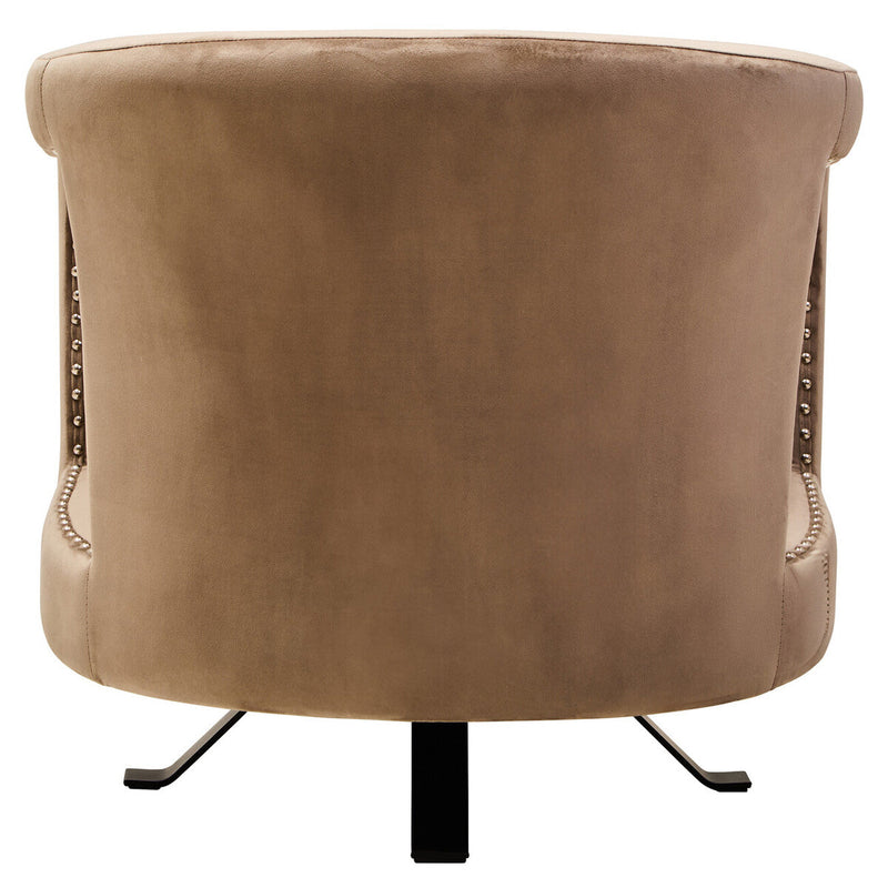 Mink Velvet Swivel Chair | Hestia