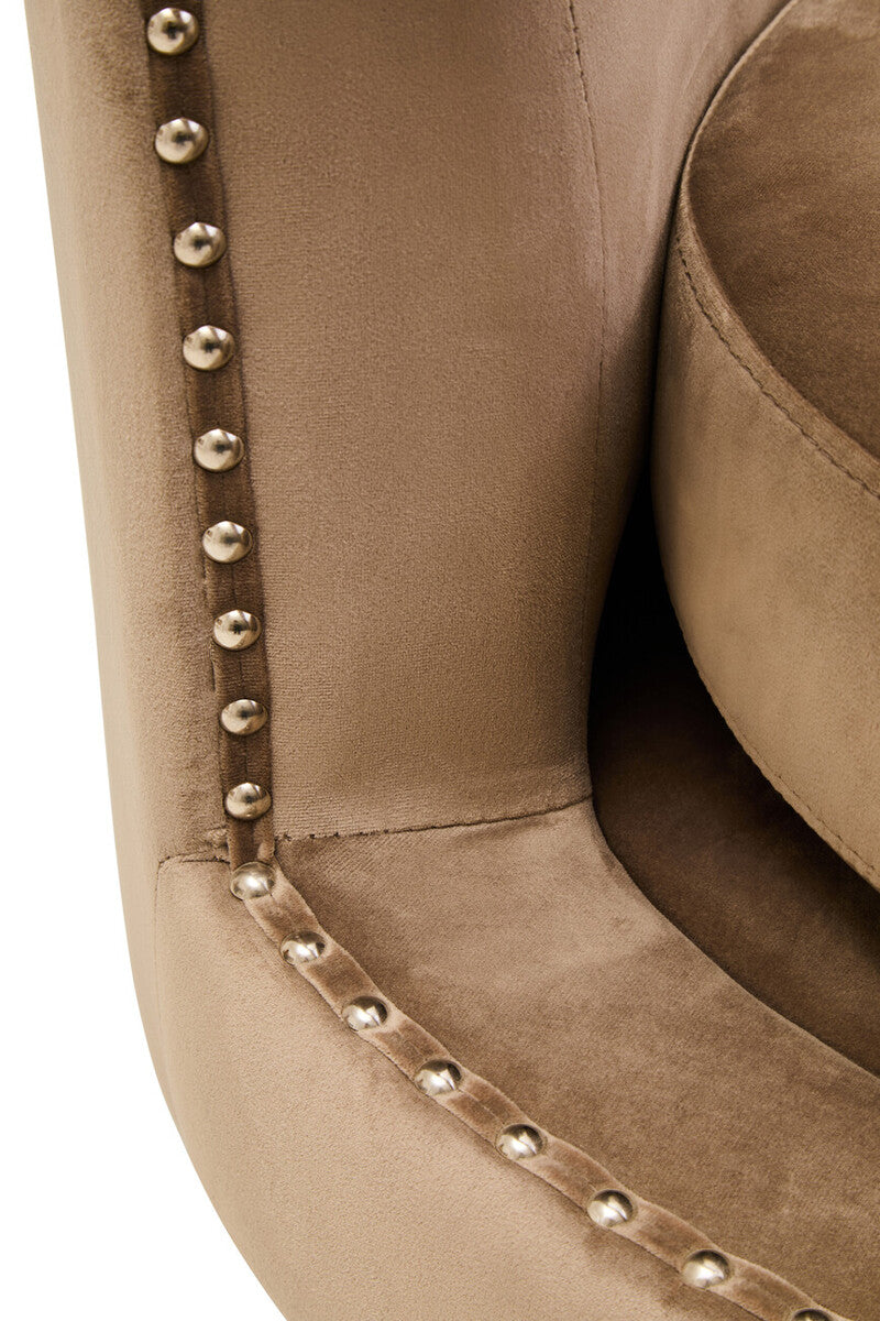 Mink Velvet Swivel Chair | Hestia