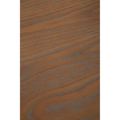 Natural Rectangular Oak Dining Table with Artistically Carved Pedestal Legs | Parkside