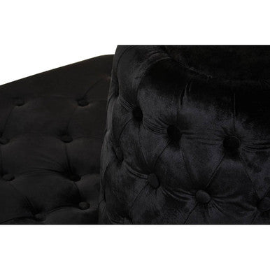 Black Velvet Modular Round Sofa | Hartford