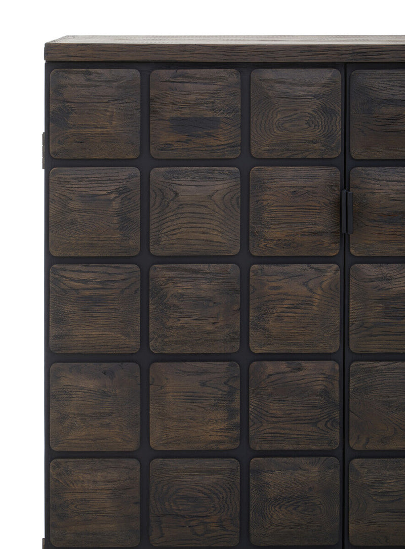 Recycled Dark Oak Wood Cabinet | Lucca