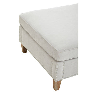 Grey Fabric Footstool | Sutton