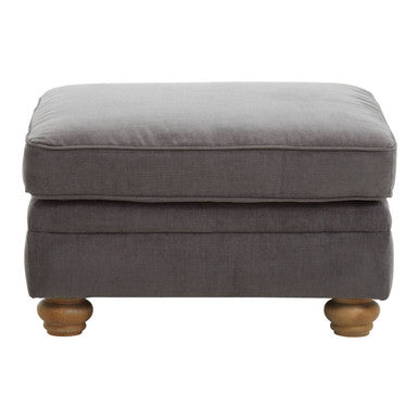 Grey Fabric Footstool | Spencer