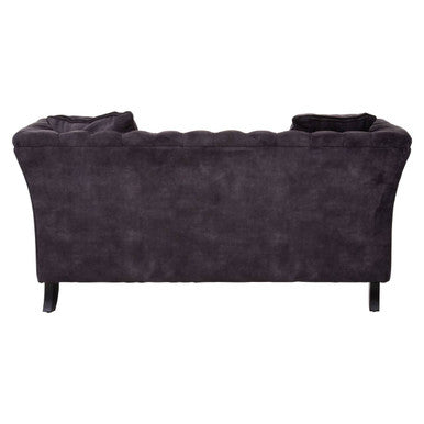 2 Seater Grey Velvet Sofa | Sabrina