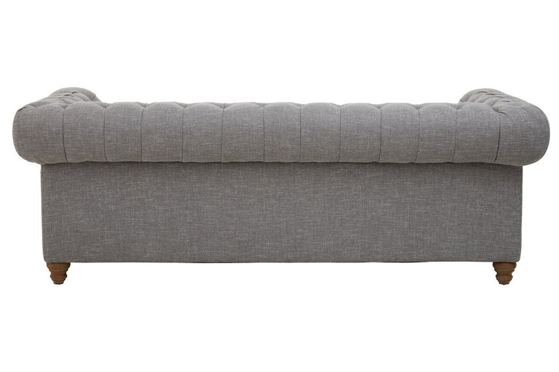 3 Seater Grey Linen Sofa | Stella