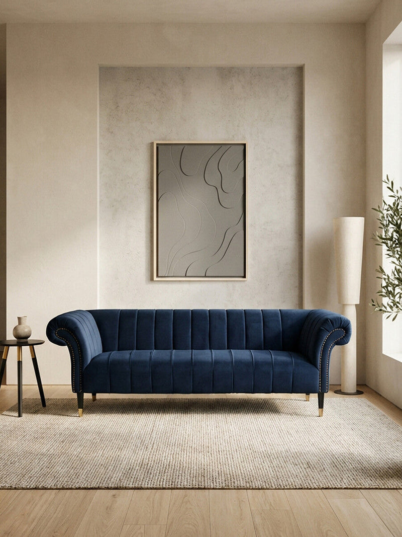 3 Seater Midnight Velvet Sofa | Siena
