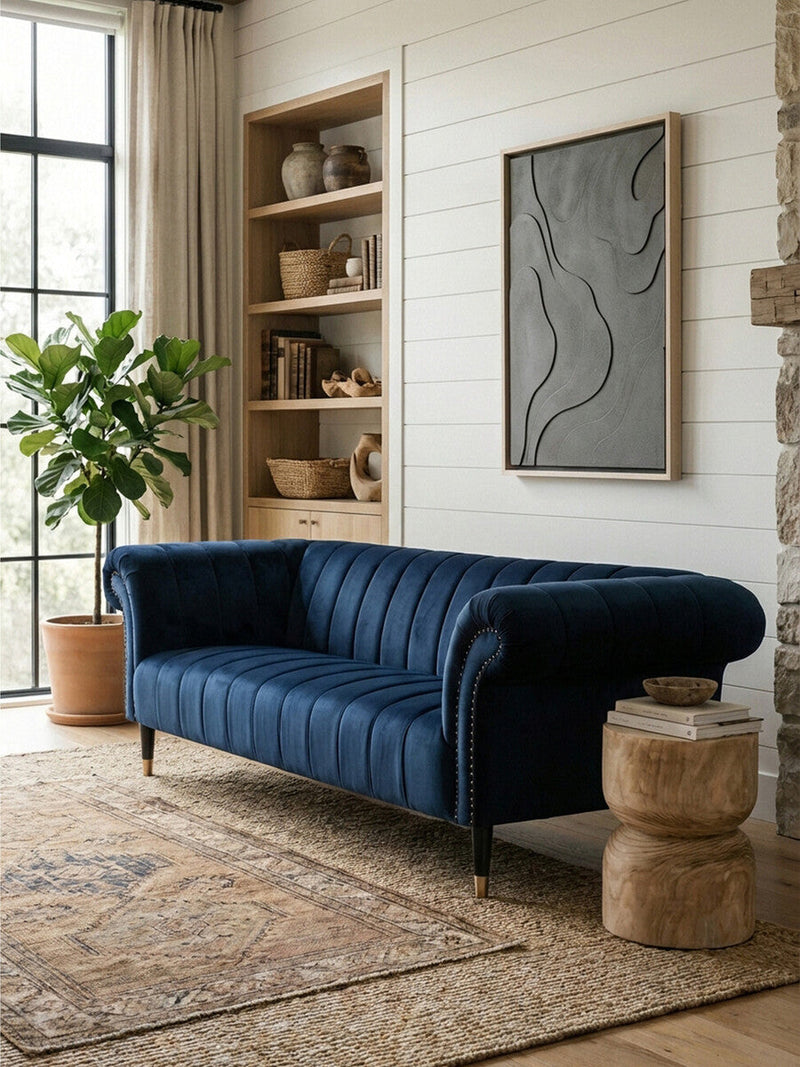 3 Seater Midnight Velvet Sofa | Siena
