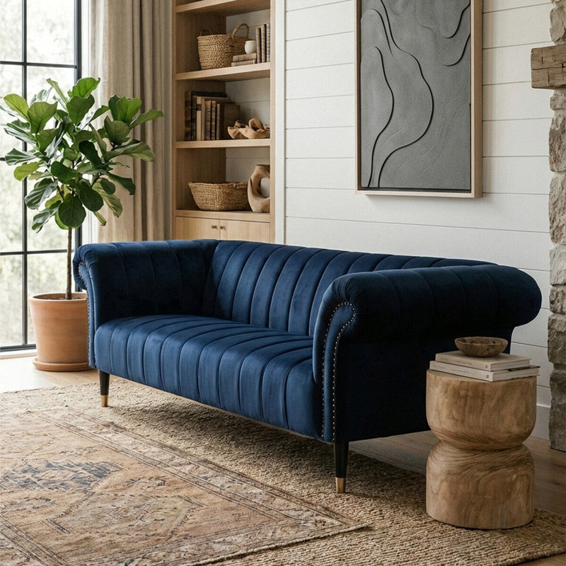 3 Seater Midnight Velvet Sofa | Siena