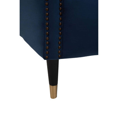 2 Seater Midnight Blue Velvet Sofa | Siena