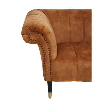 2 Seater Gold Velvet Sofa | Siena