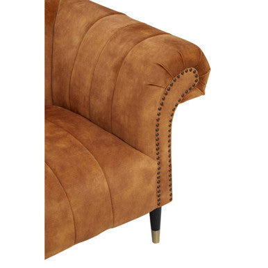 2 Seater Gold Velvet Sofa | Siena