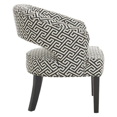 Greek Key Design Cutout Lounge Chair | Regents Park