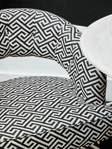 Greek Key Design Cutout Lounge Chair | Regents Park