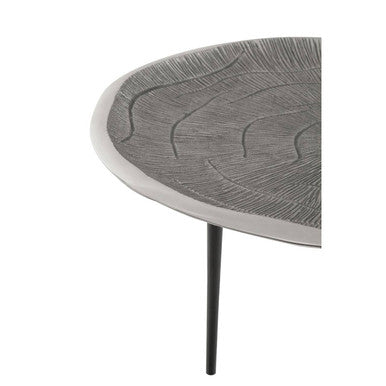Silver Oak Effect Top Coffee Tables with Black Legs | Silva