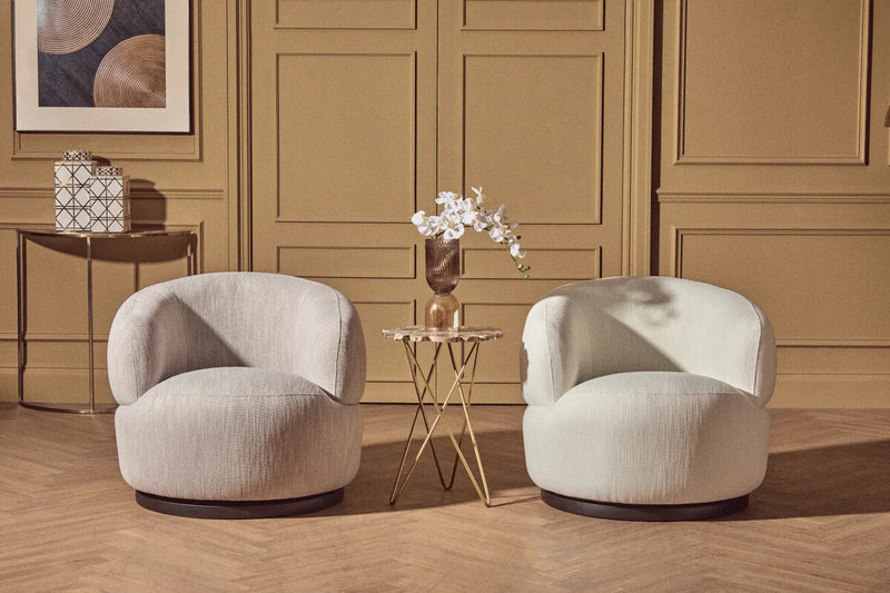 Agate Top Side Table with Gold Finish Trim and Hairpin Metal Legs | Jaipur