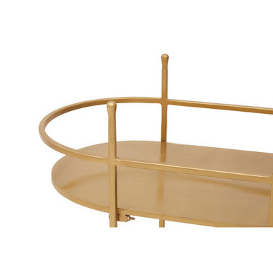 Gold and Grey Two Tier Drinks Trolley, Kobra