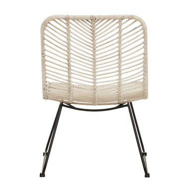 Natural Rattan Black Metal Chair | Java