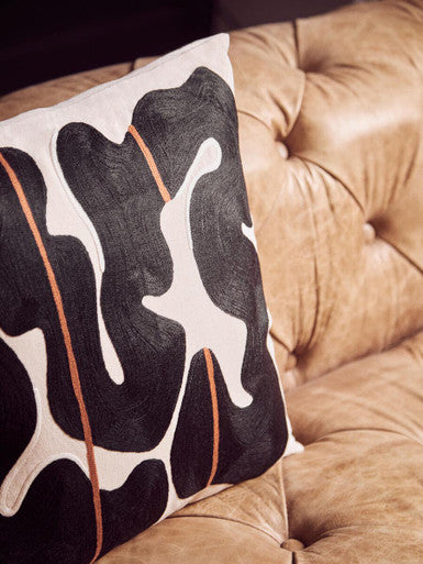 3 Seater Brown Leather Modern Chesterfield Sofa | Hoxton