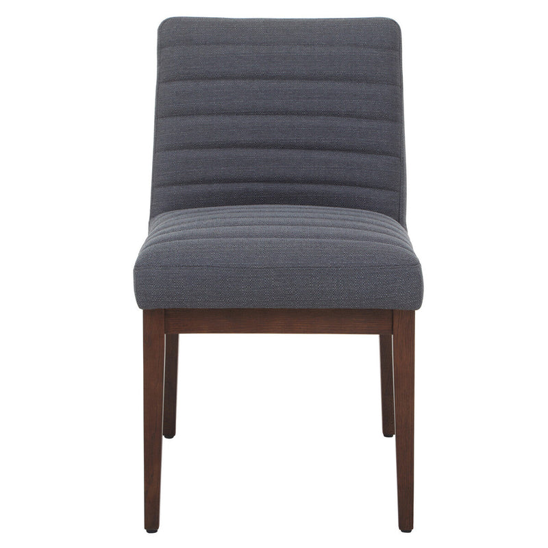 Charcoal Grey Dining Chair with Oak Legs | Brando