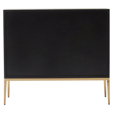 Black and Gold Two Door Sideboard | Davoli
