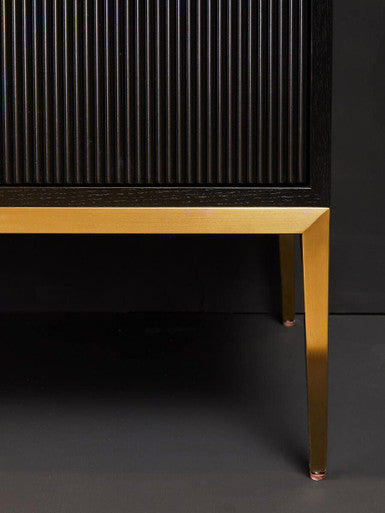 Black and Gold Two Door Sideboard | Davoli