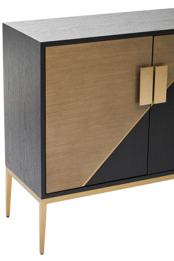Black and Gold Two Door Sideboard | Davoli