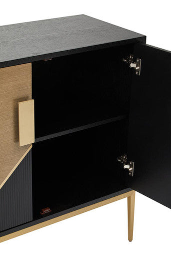 Black and Gold Two Door Sideboard | Davoli