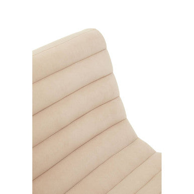 Vogue Ivory Velvet  Lounge Chair