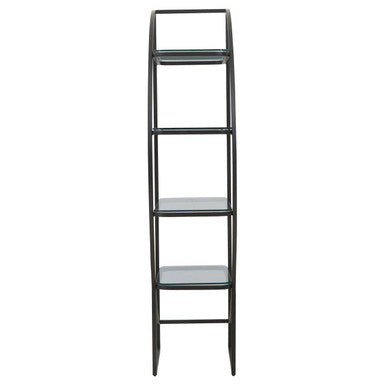 Left Half Moon Black Shelf Unit | Vogue