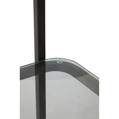 Left Half Moon Black Shelf Unit | Vogue