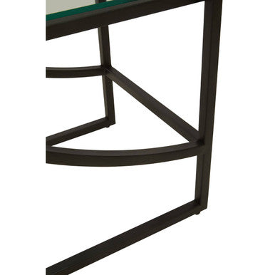 Left Half Moon Black Shelf Unit | Vogue