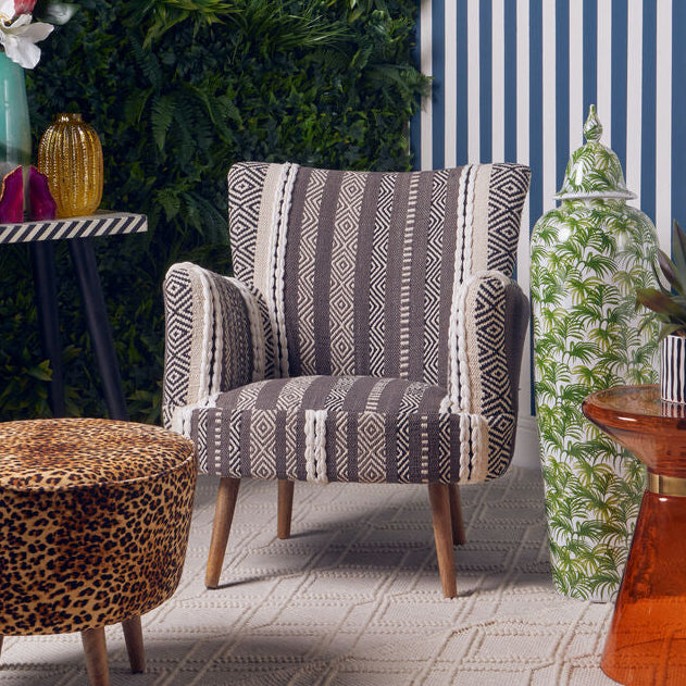 Grey and White Chair | Cefena