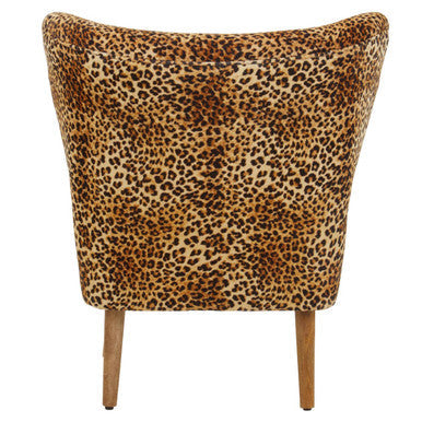 Leopard Print Velvet Chair | Cefena