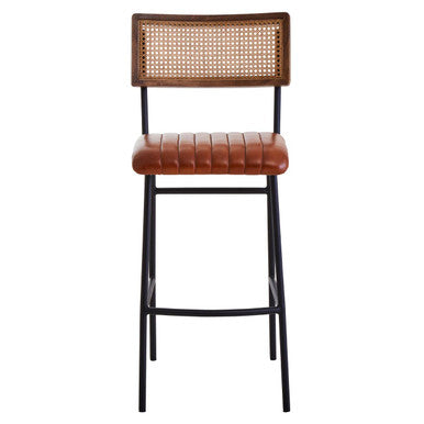 Tan Leather Bar Chair | Buffalo