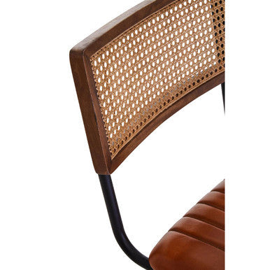 Tan Leather Bar Chair | Buffalo
