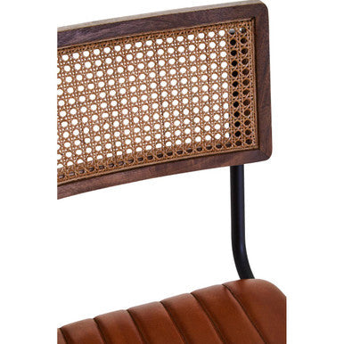 Tan Leather Bar Chair | Buffalo