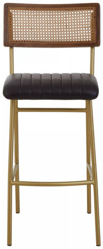 Black Leather Bar Chair | Buffalo