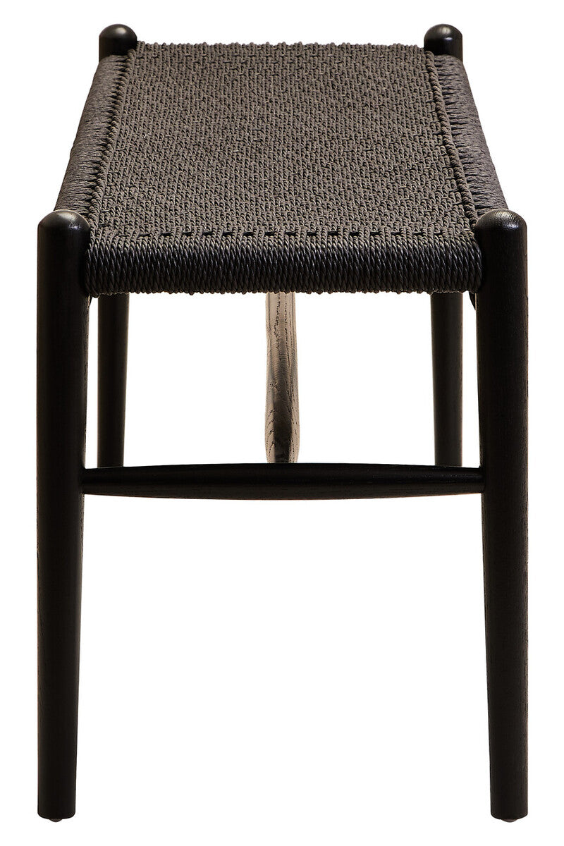 Black Rope and Elm Wood Bench | Cebu