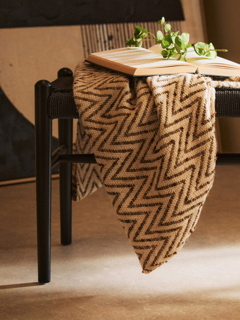 Black Rope and Elm Wood Bench | Cebu