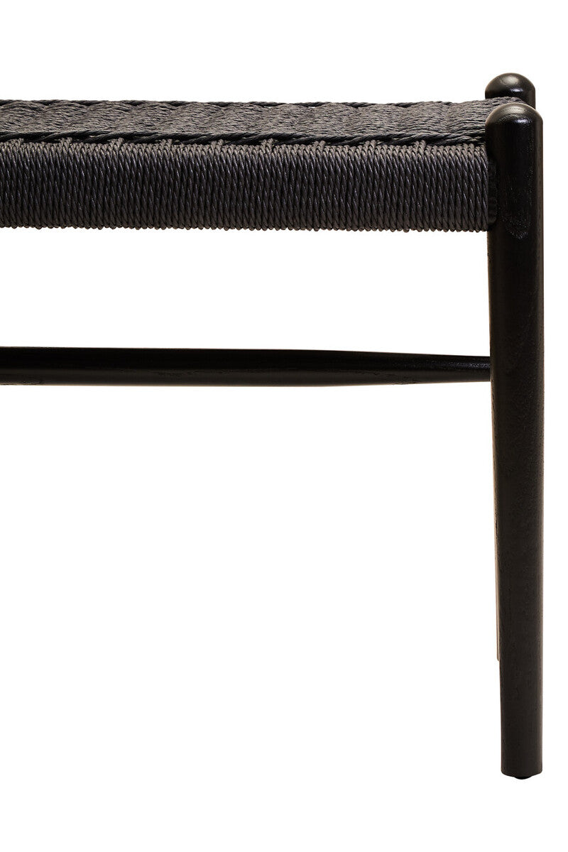 Black Rope and Elm Wood Bench | Cebu